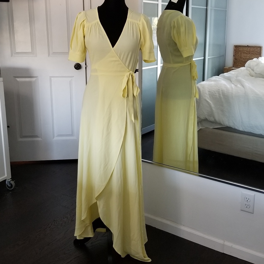 Reformation Lochness Dress in Buttercup XS - Picture 6 of 7